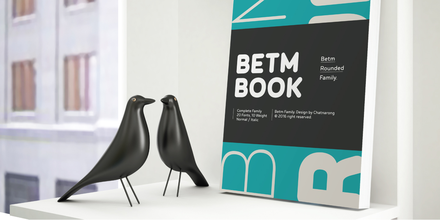 Пример шрифта Betm Rounded Light